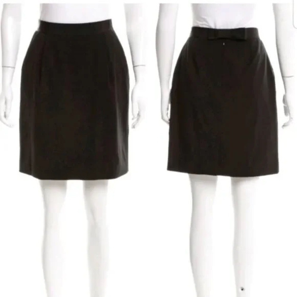 NWT Kate Spade Size 12 Studio Pencil Bow Skirt Elegant Black Women's